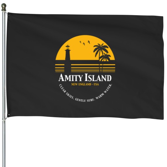 Discover Amity Island Essential House Flags
