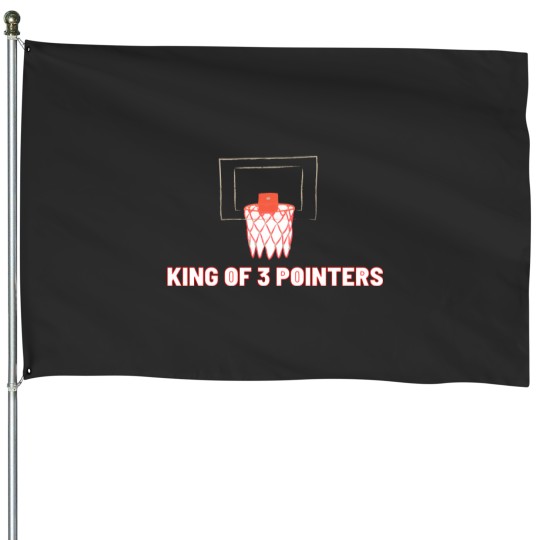 Discover King Of 3 Pointers Basketball 8103 House Flags
