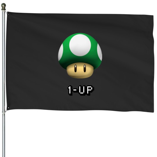 Discover 1 Up Shroom Essential House Flags