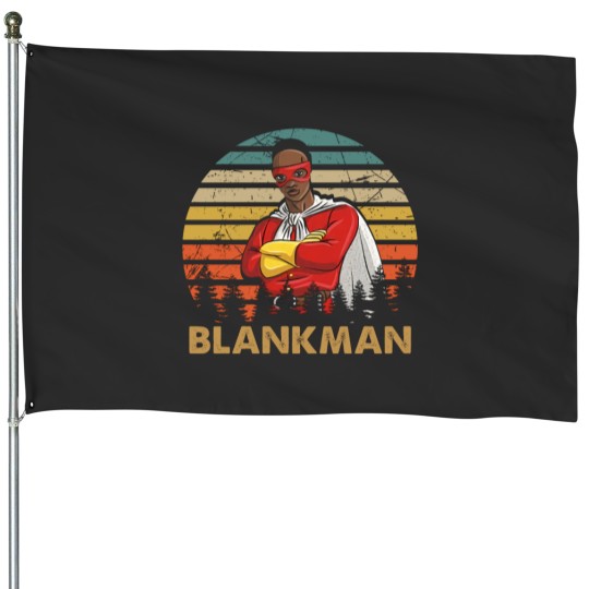 Discover Graphic super hero back man House Flags