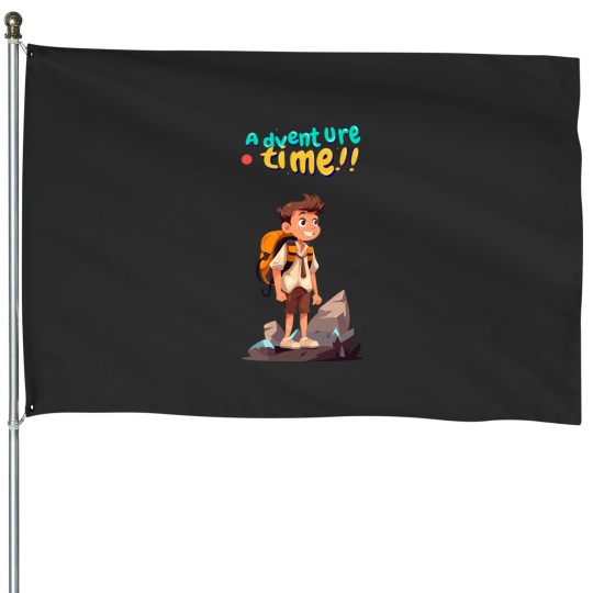 Discover boy adventure Essential House Flags