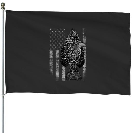 Discover Crappie Fishing House Flags