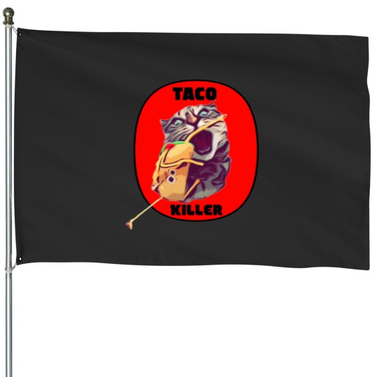 Discover Taco Killer House Flags