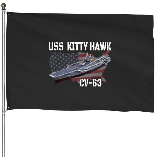 Discover Uss Kitty Hawk Cv-63 Aircraft Carrier Veterans Day House Flags
