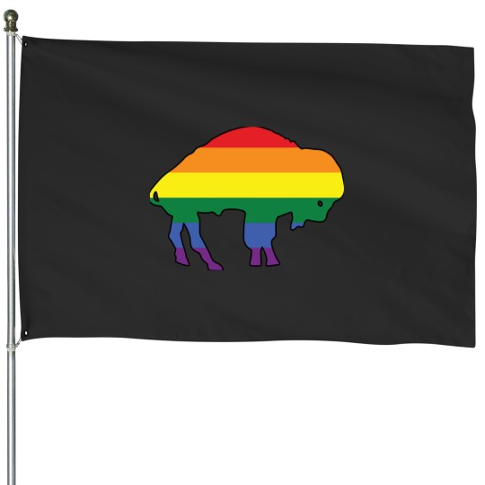 Discover Buffalo Pride Flag House Flags