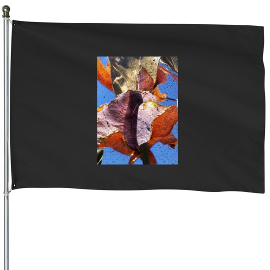 Discover the flowers of gold Graphic House Flags