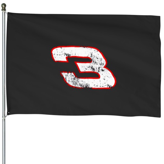 Discover Dale Earnhardt 3 Distressed House Flags