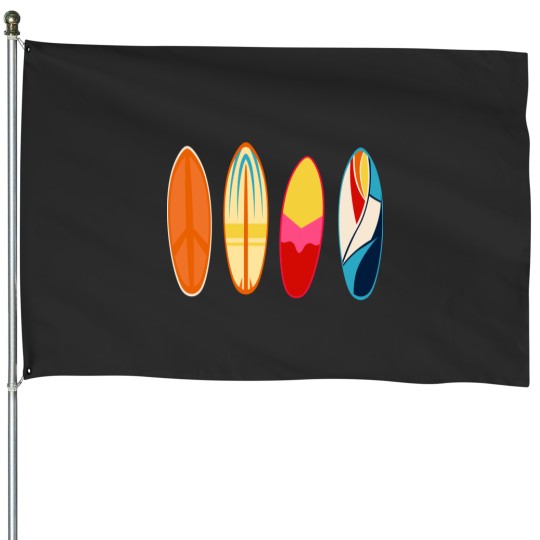 Discover Vintage Surfboard  Surfboarder House Flags