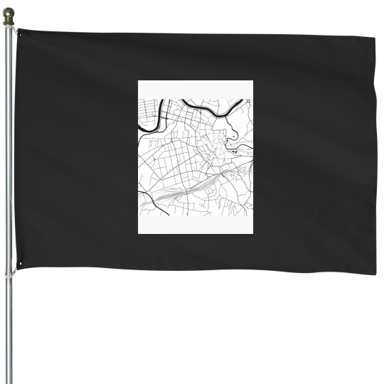 Discover Vilnius Map City MapBlack and White, USA Gift Printable, Modern Map Decor for Office Home Li House Flags