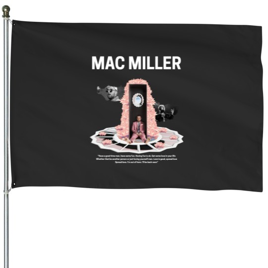 Discover Mac Miller Self Care Vintage House Flags