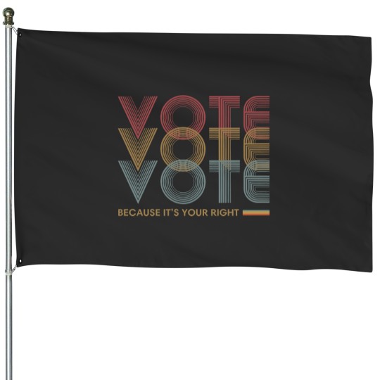 Discover Vote House Flag for Election 24 and Political Activism