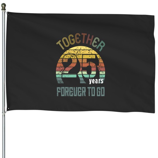 Discover 25th Years Wedding Anniversary Gifts For Couples Matching House Flags