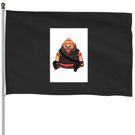 Discover TF2 Heavy Graphic House Flags