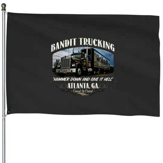 Discover Bandit Trucking  (2) House Flags
