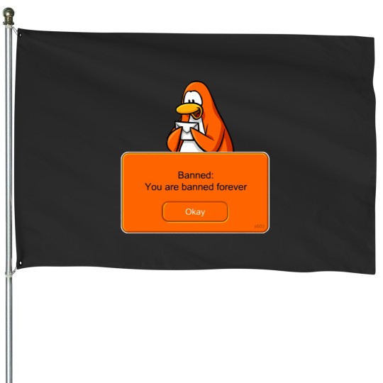 Discover Club Penguin Banned House Flags