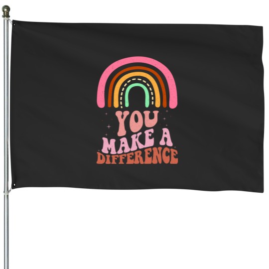 Discover You Make A Difference House Flags