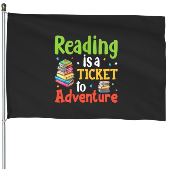 Discover Reading Adventure Library Student Teacher Book School House Flags