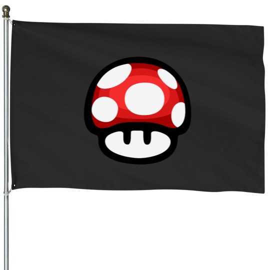 Discover Super mushroomss House Flags
