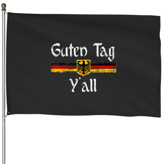 Discover Guten Tag Y'All Oktoberfest German Flag Eagle Prost House Flags