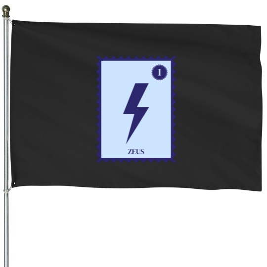 Discover Zeus Camp Half-Blood StampPercy Jackson House Flags