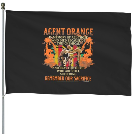 Discover Agent Orange Essential House Flags