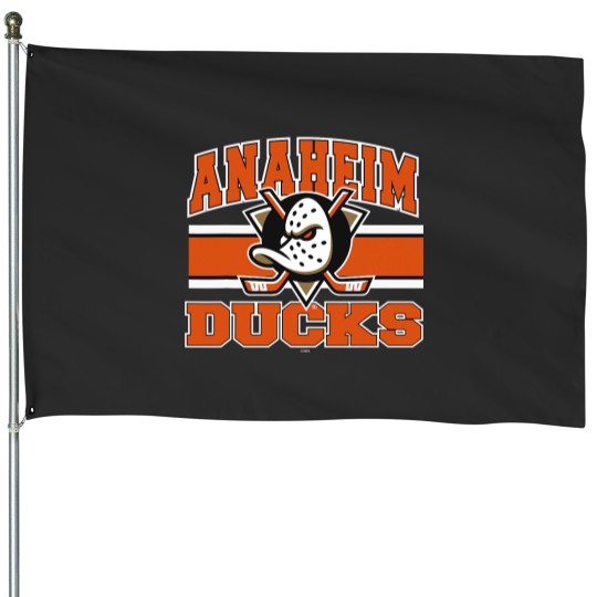 Discover Anaheim Ducks Stripe blacks Officially Licensed House Flags
