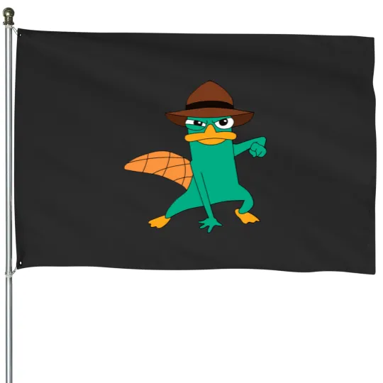 Discover Perry the platypus Essential House Flags
