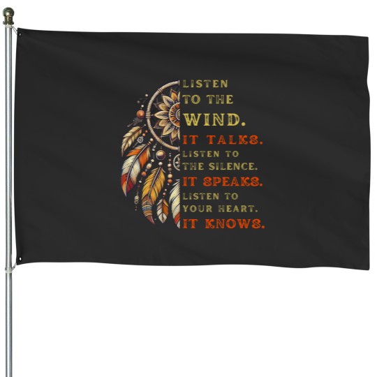 Discover Cherokee Native American Indian Indigenous Traditional Art House Flags