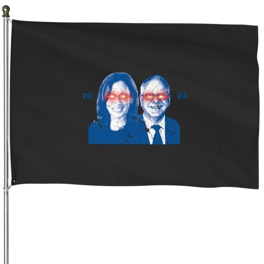 Discover Dark Harris Walz 2024 Active House Flags