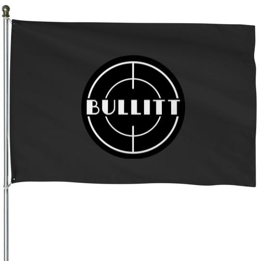 Discover Mustang Bullitt With Black Background House Flags