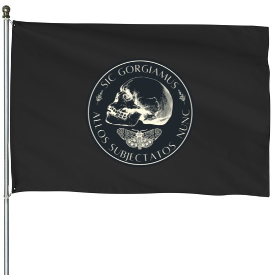 Discover Sic gorgiamus allos subjectatos nunc Sticker.png House Flags