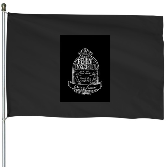 Discover Pennyroyal Tea Graphic House Flags