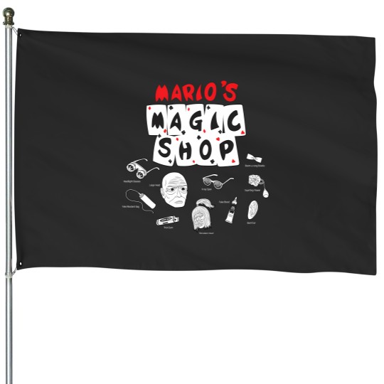 Discover Mario'S Magic Shop - Dark T-Shirt House Flags