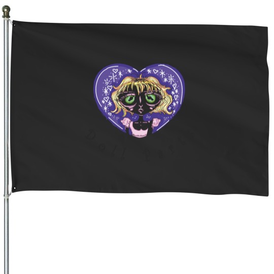 Discover Courtney Love Hole Doll Parts Fanart ! coloured version House Flags