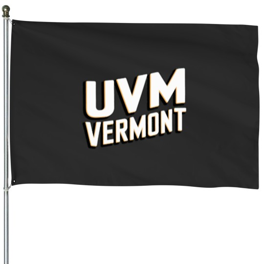 Discover uvm vermont Long 110 House Flags