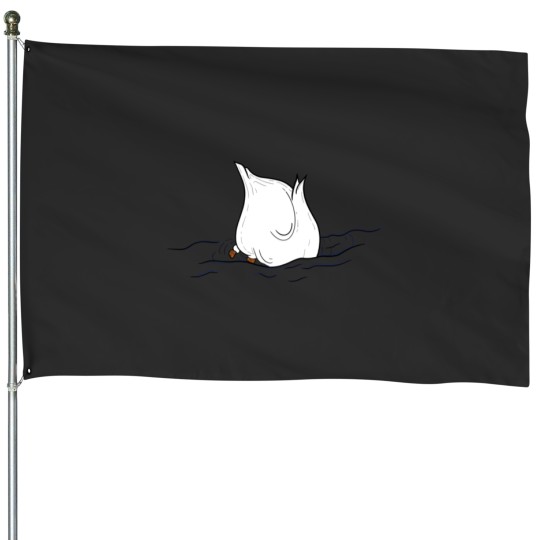 Discover Duck Butt House Flags