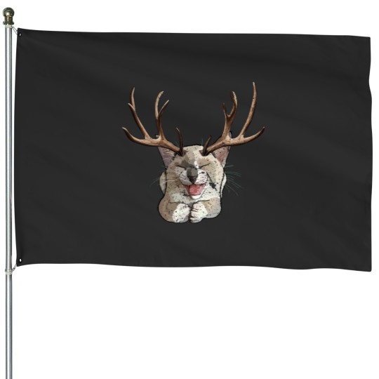 Discover Snowshoe Siamese Cat Graphic(1) House Flags