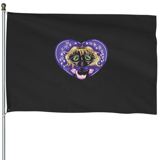 Discover Courtney Love Hole Doll Parts Fanart ! coloured version House Flags