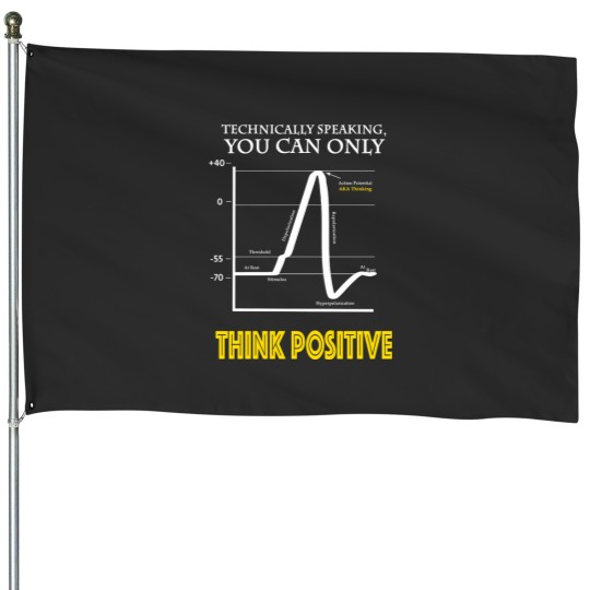 Discover Think Positive Neuroscience House Flags