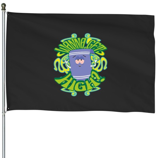 Discover I Love Towelie gradient22 House Flags