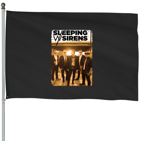Discover Sleeping With Sirensss Crack Vintage House Flags