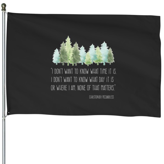 Discover Into the Wild with Christopher McCandless House Flags
