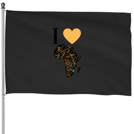 Discover I Love Africa Pays d Afrique in French House Flags
