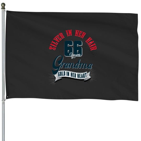 Discover Grandma 66th birthday 66 years present House Flags