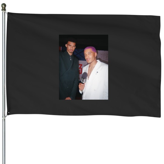 Discover Victor Wembanyama X Jeremy Sochan Graphic House Flags