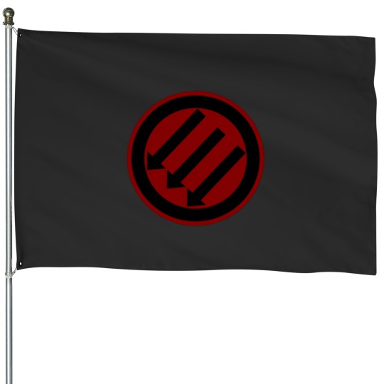 Discover Red Antifa Iron Front Logo Active House Flags