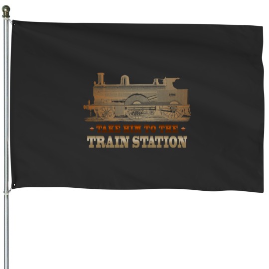 Discover Take Him To The Train Station YStone Rip Wheeler House Flags