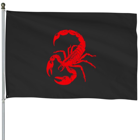Discover Scorpion Graphic House Flags