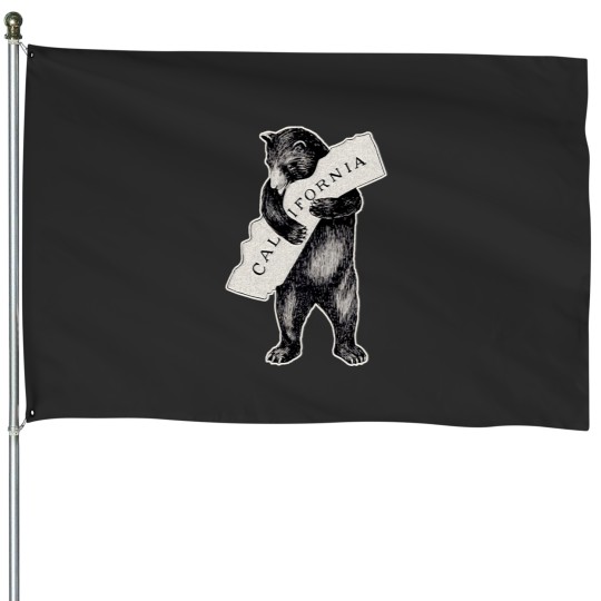 Discover Bear Hug I Love California House Flags