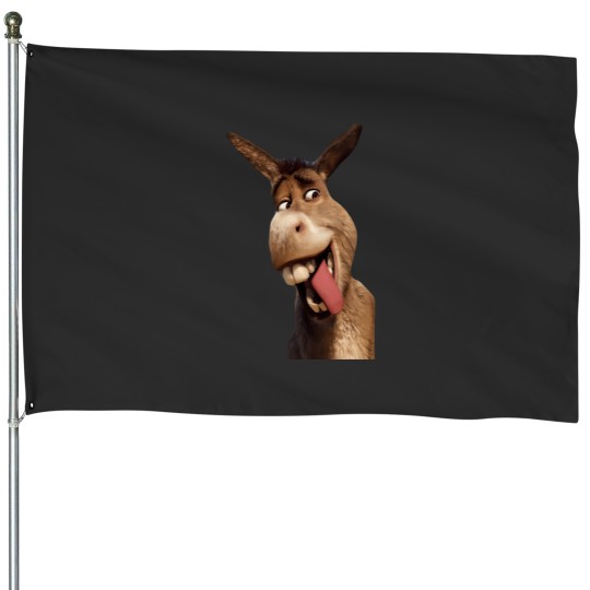 Discover Donkey From Shrek Essential House Flags